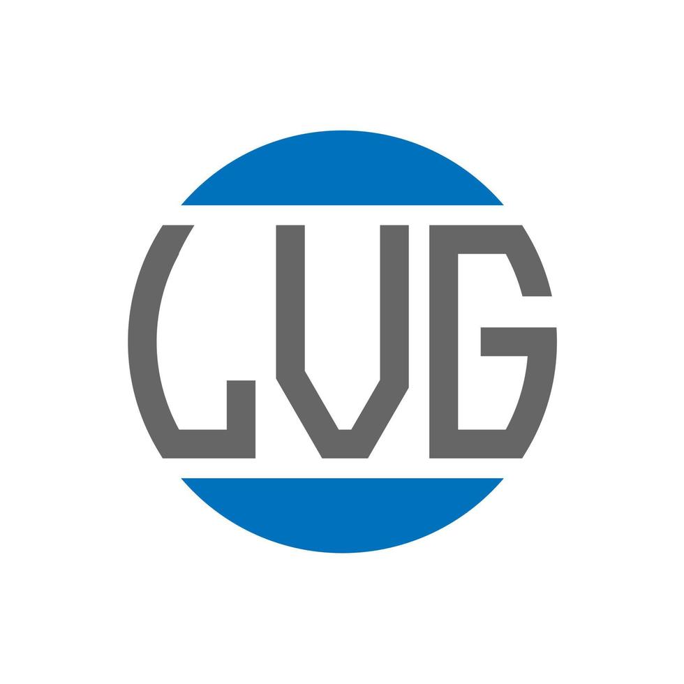 lvg-Buchstaben-Logo-Design auf weißem Hintergrund. lvg kreative initialen kreis logokonzept. lvg Briefgestaltung. vektor