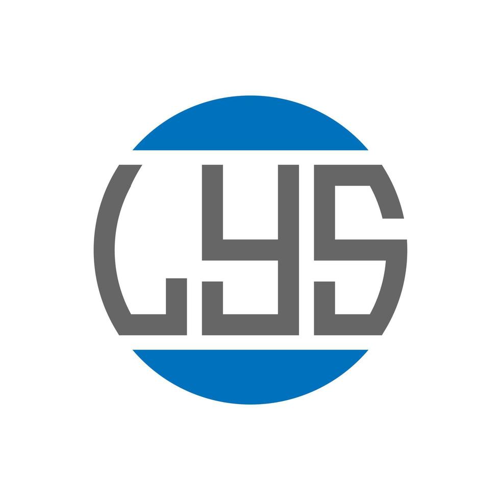 Lys-Brief-Logo-Design auf weißem Hintergrund. lys creative initials circle logo-konzept. lys Briefgestaltung. vektor