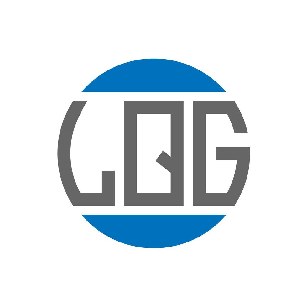 lqg brev logotyp design på vit bakgrund. lqg kreativ initialer cirkel logotyp begrepp. lqg brev design. vektor