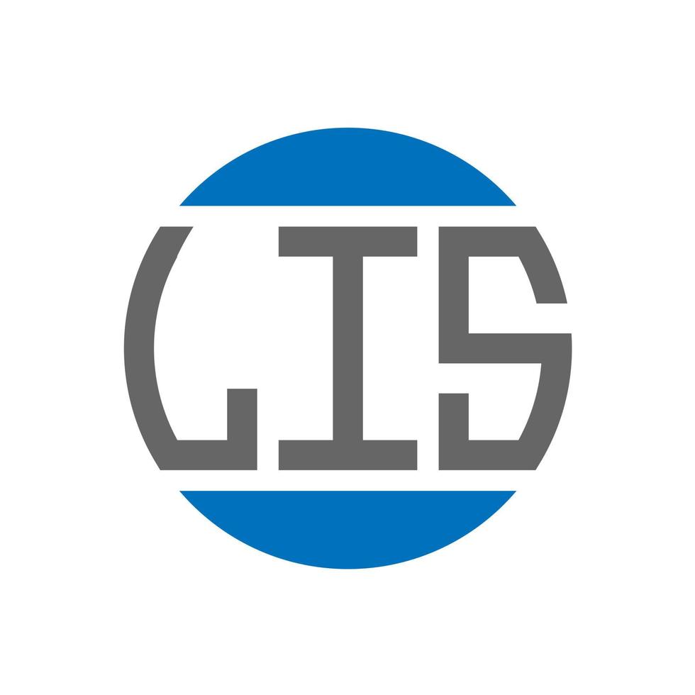 lis-Brief-Logo-Design auf weißem Hintergrund. lis kreative Initialen Kreis Logo-Konzept. lis Briefdesign. vektor