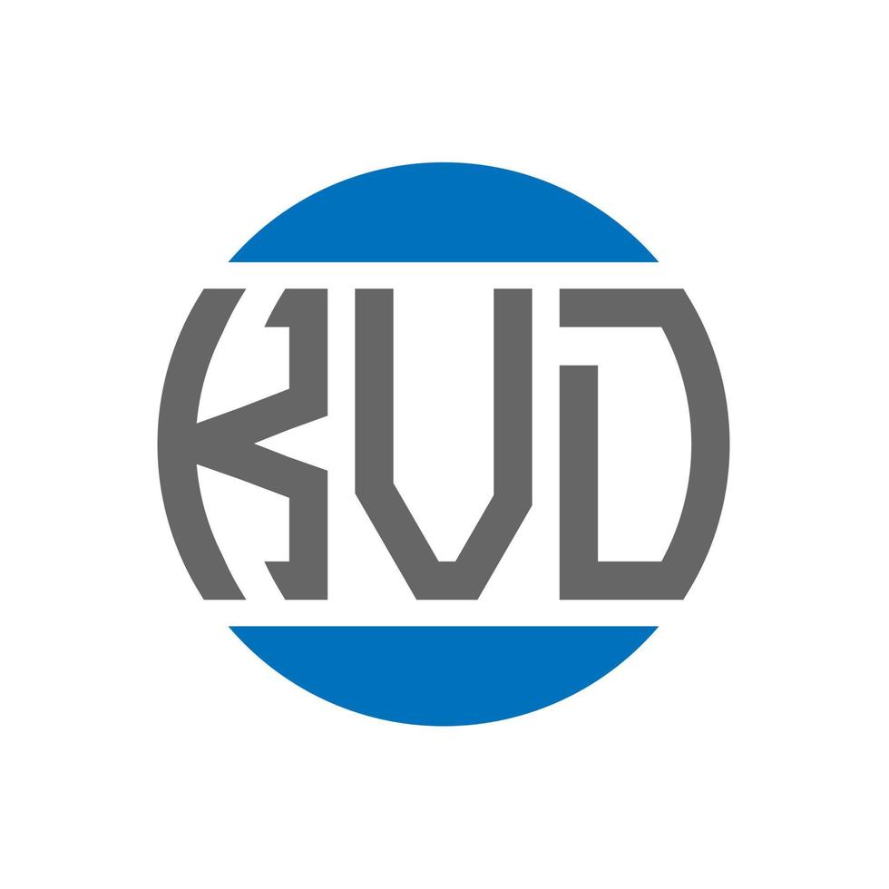 kvd-Buchstaben-Logo-Design auf weißem Hintergrund. kvd creative initials circle logo-konzept. Kvd-Buchstaben-Design. vektor