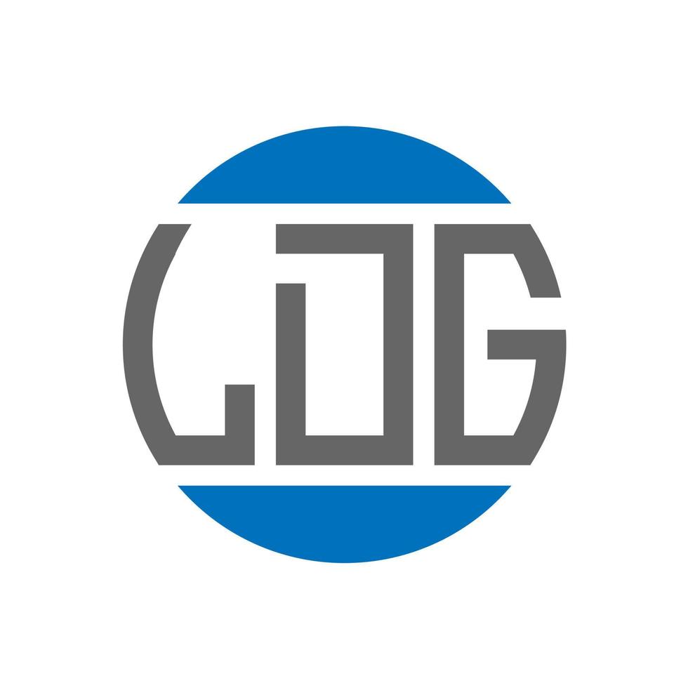 Ldg-Brief-Logo-Design auf weißem Hintergrund. ldg creative initials circle logo-konzept. ldg Briefgestaltung. vektor