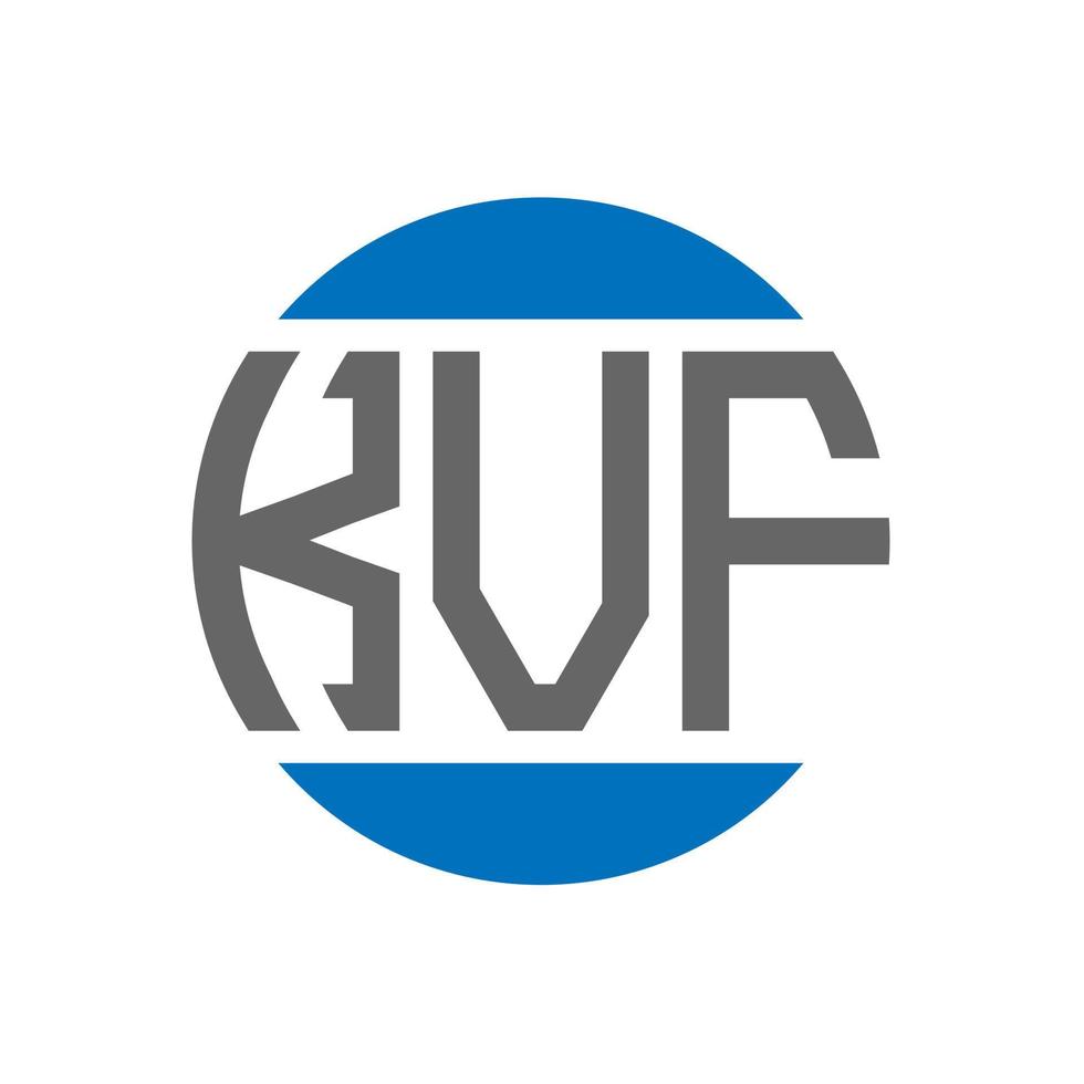 kvf brev logotyp design på vit bakgrund. kvf kreativ initialer cirkel logotyp begrepp. kvf brev design. vektor