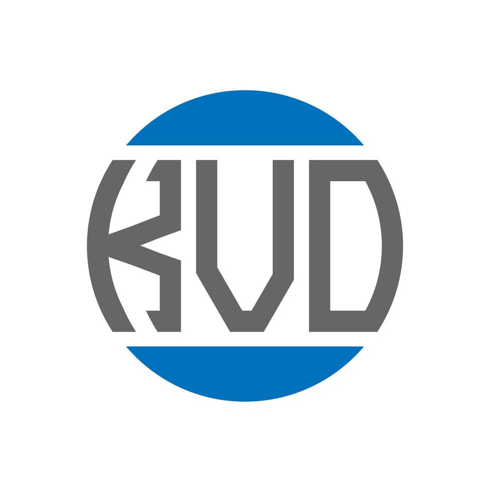 KVO-Brief-Logo-Design auf weißem Hintergrund. kvo creative initials circle logo-konzept. Kvo-Buchstaben-Design. vektor