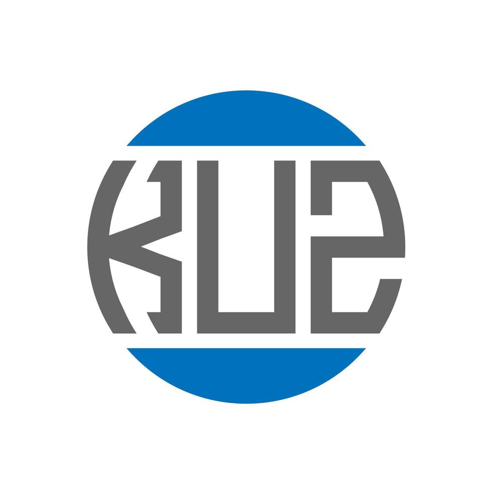 kuz brev logotyp design på vit bakgrund. kuz kreativ initialer cirkel logotyp begrepp. kuz brev design. vektor