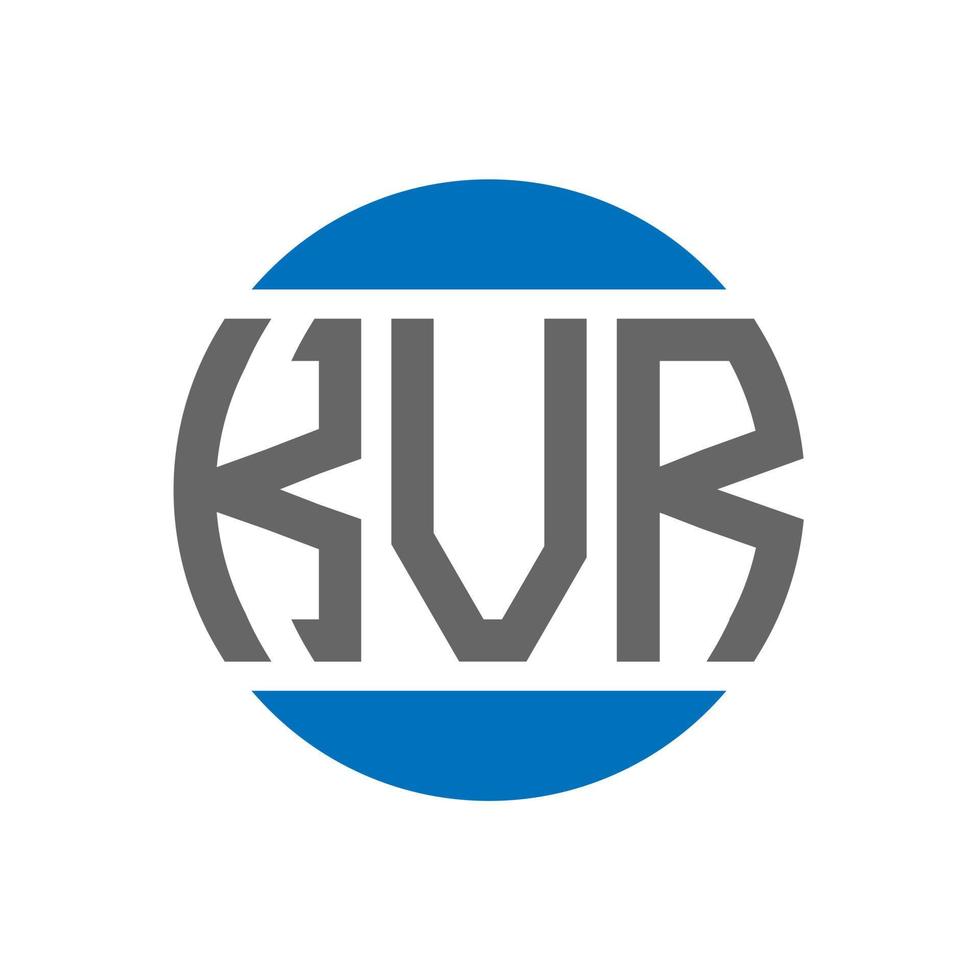 kvr brev logotyp design på vit bakgrund. kvr kreativ initialer cirkel logotyp begrepp. kvr brev design. vektor