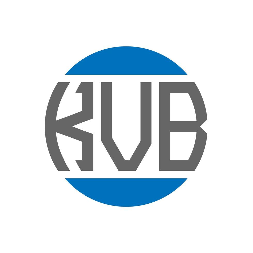 kvb brev logotyp design på vit bakgrund. kvb kreativ initialer cirkel logotyp begrepp. kvb brev design. vektor