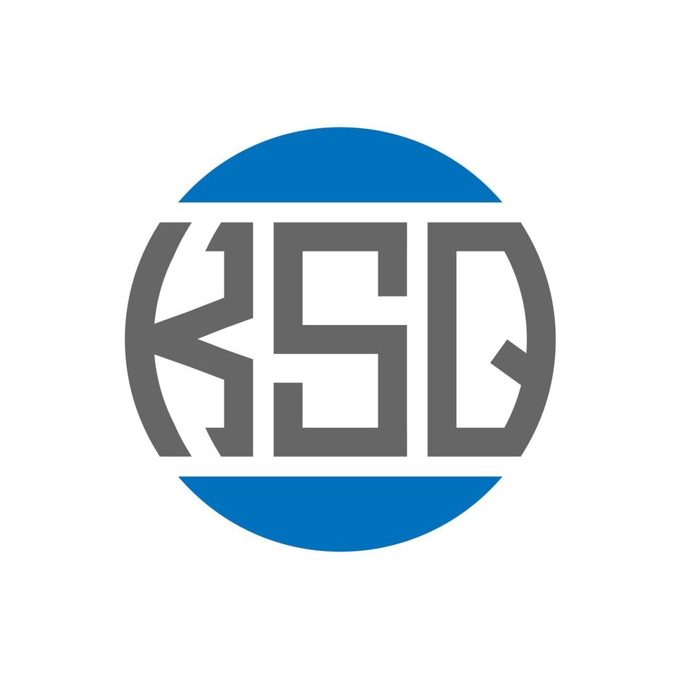 ksq brev logotyp design på vit bakgrund. ksq kreativ initialer cirkel logotyp begrepp. ksq brev design. vektor