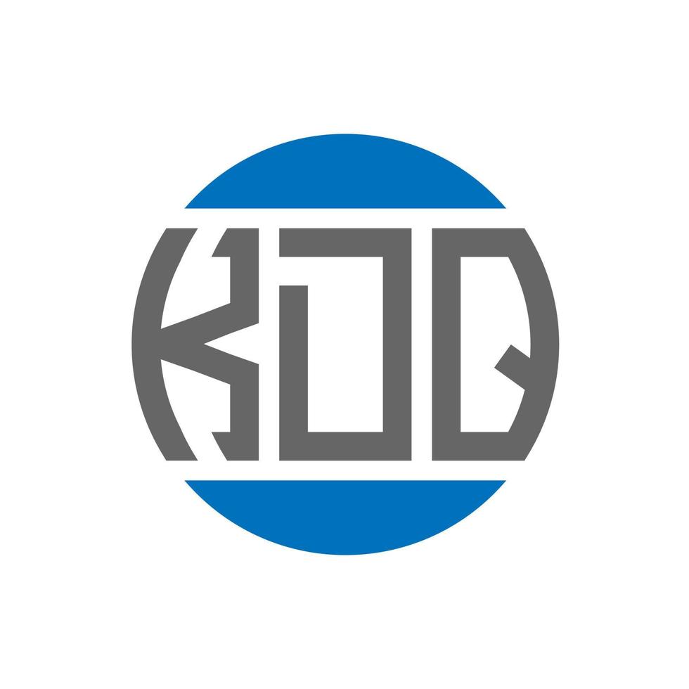 kdq brev logotyp design på vit bakgrund. kdq kreativ initialer cirkel logotyp begrepp. kdq brev design. vektor