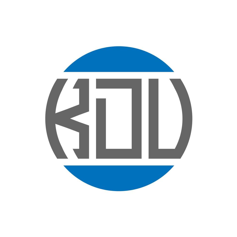 kdu brev logotyp design på vit bakgrund. kdu kreativ initialer cirkel logotyp begrepp. kdu brev design. vektor