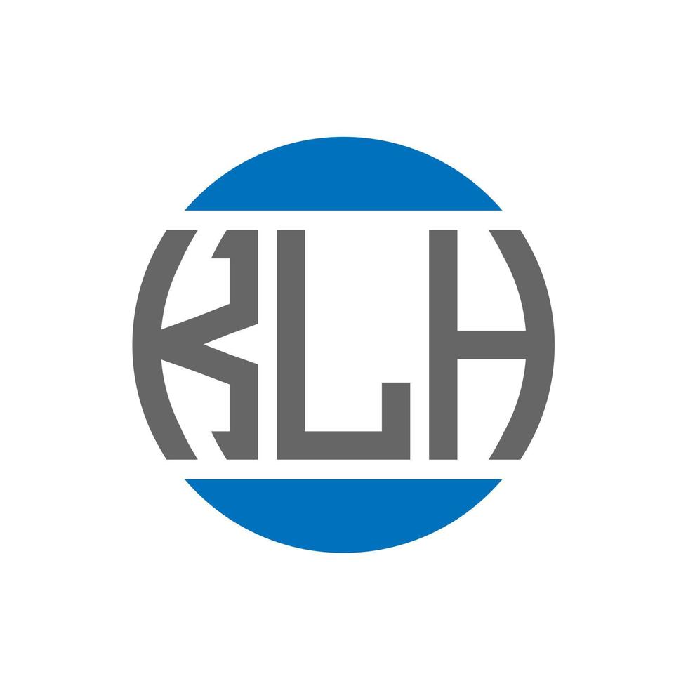 klh brev logotyp design på vit bakgrund. klh kreativ initialer cirkel logotyp begrepp. klh brev design. vektor