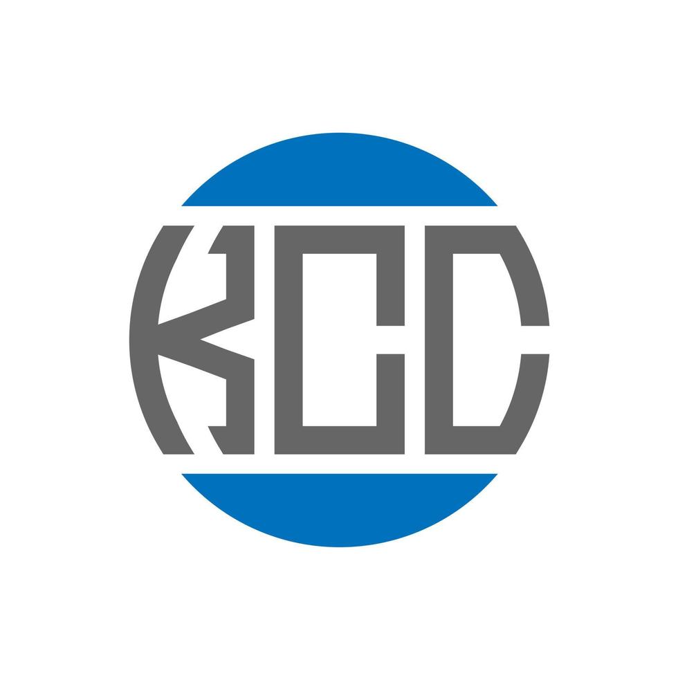 kcc brev logotyp design på vit bakgrund. kcc kreativ initialer cirkel logotyp begrepp. kcc brev design. vektor