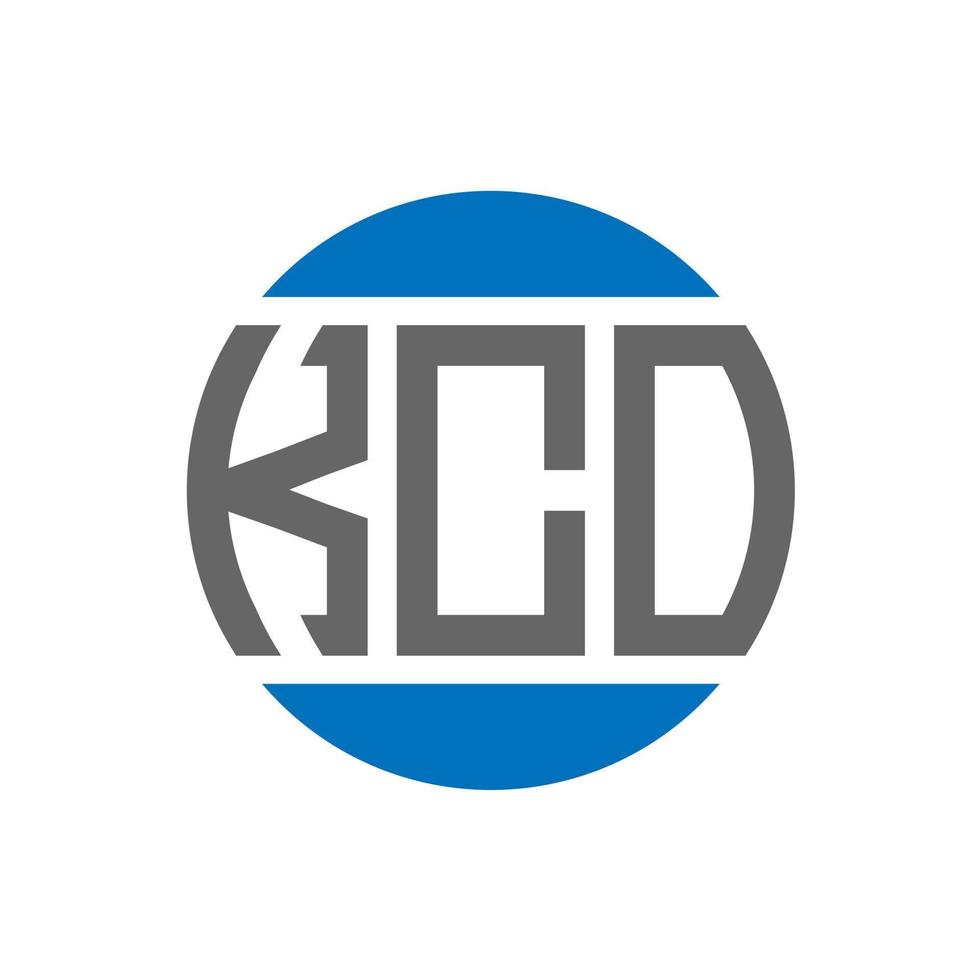 kco brev logotyp design på vit bakgrund. kco kreativ initialer cirkel logotyp begrepp. kco brev design. vektor