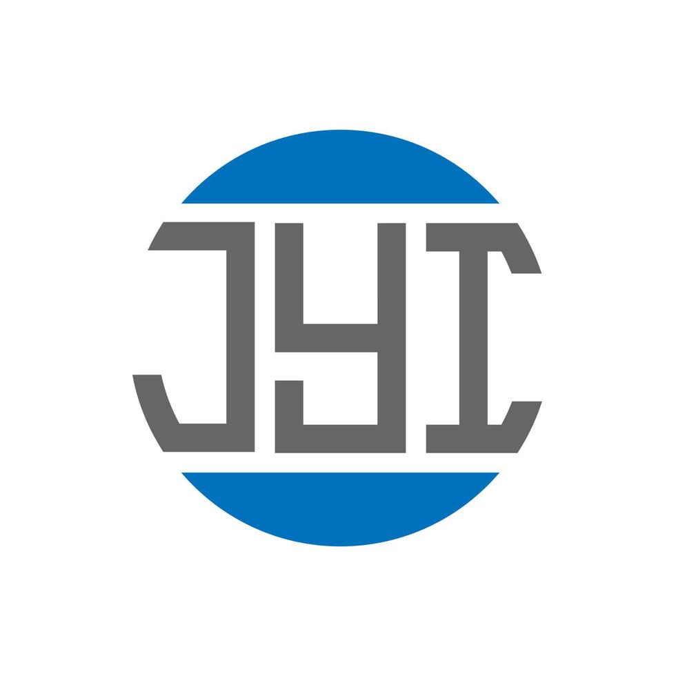 jyi-Buchstaben-Logo-Design auf weißem Hintergrund. jyi kreative initialen kreis logokonzept. Jyi-Buchstaben-Design. vektor