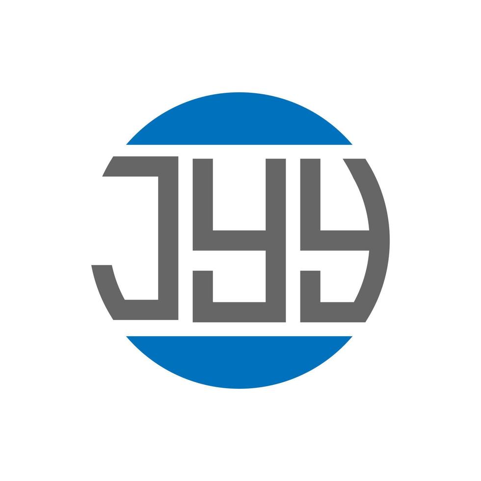 jyy-Buchstaben-Logo-Design auf weißem Hintergrund. jyy kreative Initialen Kreis-Logo-Konzept. jyy Briefgestaltung. vektor