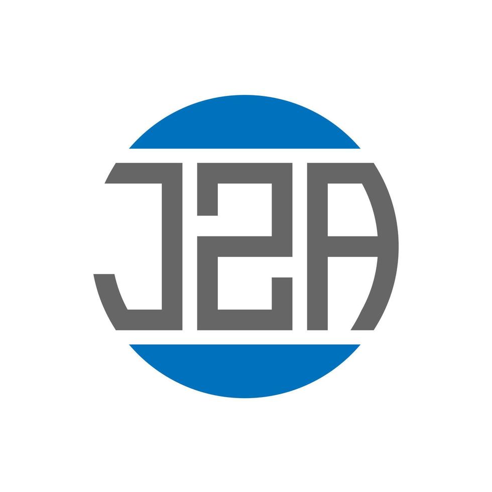 Jza-Brief-Logo-Design auf weißem Hintergrund. jza creative initials circle logo-konzept. jza Briefgestaltung. vektor