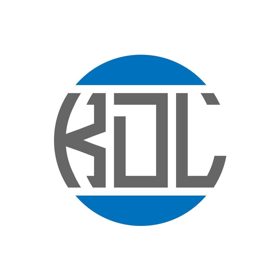 kdl brev logotyp design på vit bakgrund. kdl kreativ initialer cirkel logotyp begrepp. kdl brev design. vektor