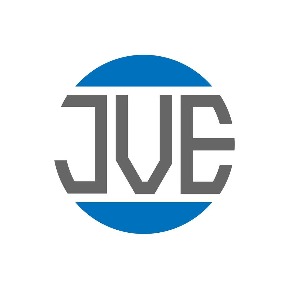 jve brev logotyp design på vit bakgrund. jve kreativ initialer cirkel logotyp begrepp. jve brev design. vektor