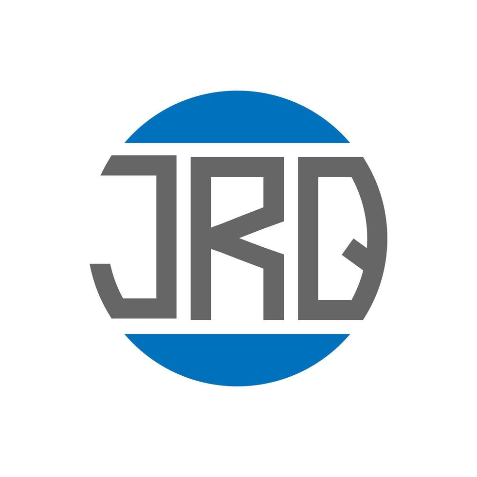 jrq-Buchstaben-Logo-Design auf weißem Hintergrund. jrq kreative Initialen Kreis Logo-Konzept. jrq Briefgestaltung. vektor