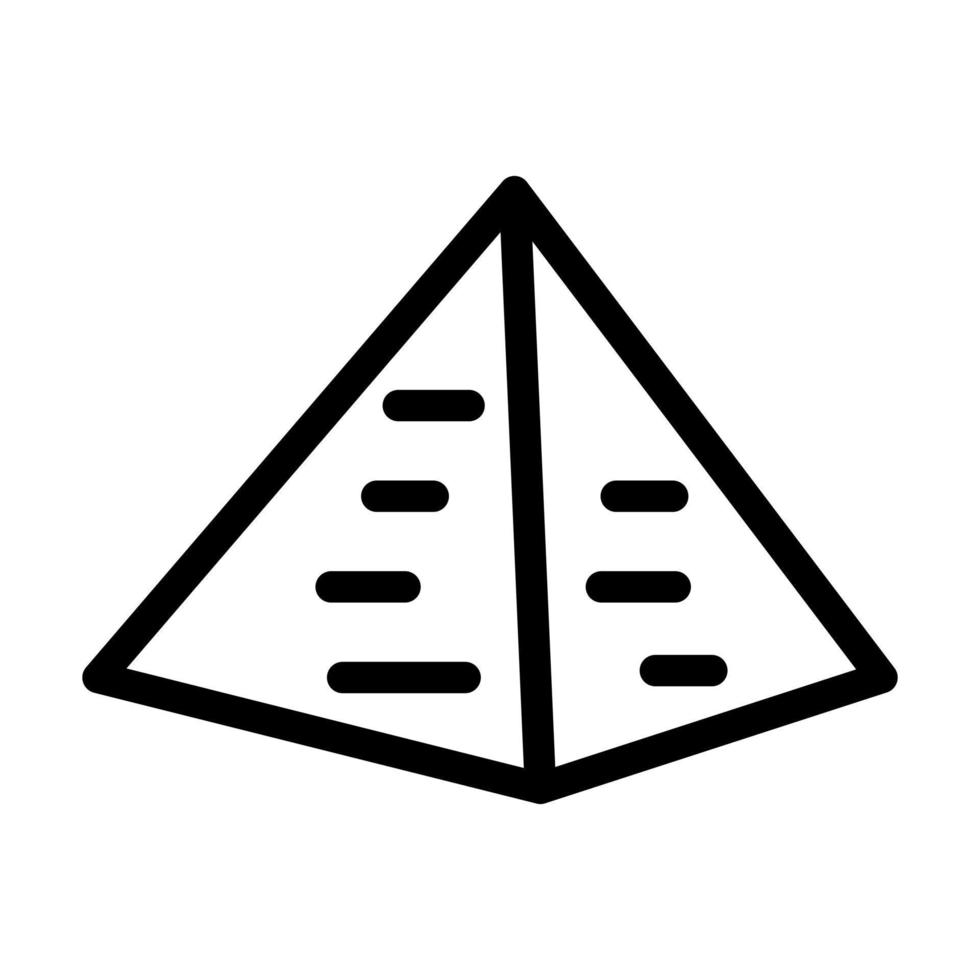 Pyramiden-Icon-Design vektor
