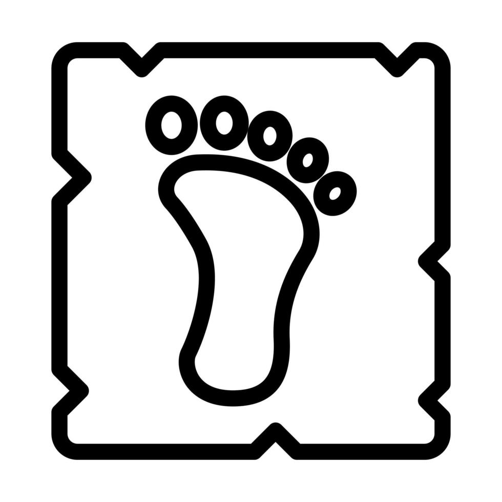 Fußspuren-Icon-Design vektor
