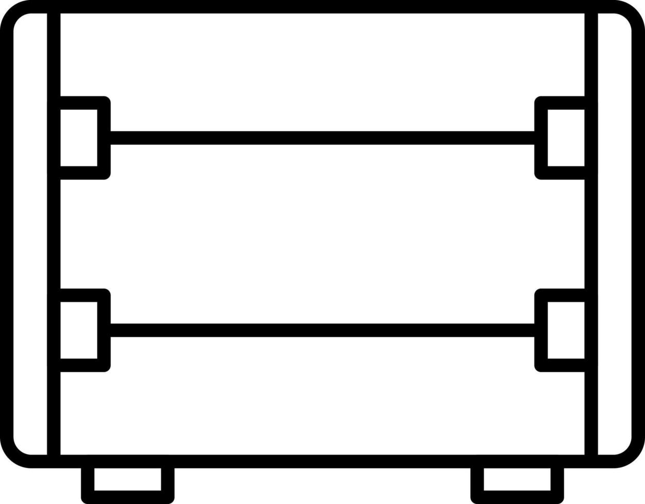 Symbol für die Kohlenstoffheizungslinie vektor