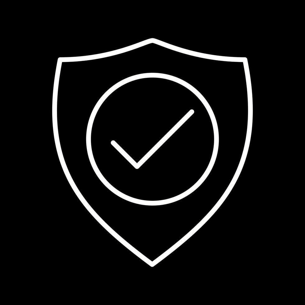 verified skydd vektor ikon