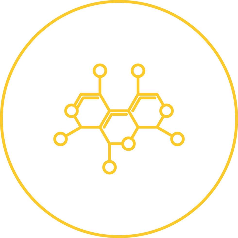 molekyl strukturera vektor ikon