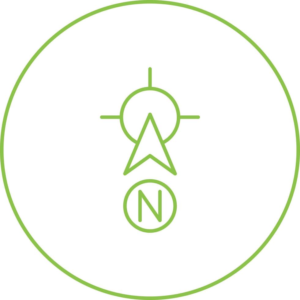 Nordvektorsymbol vektor