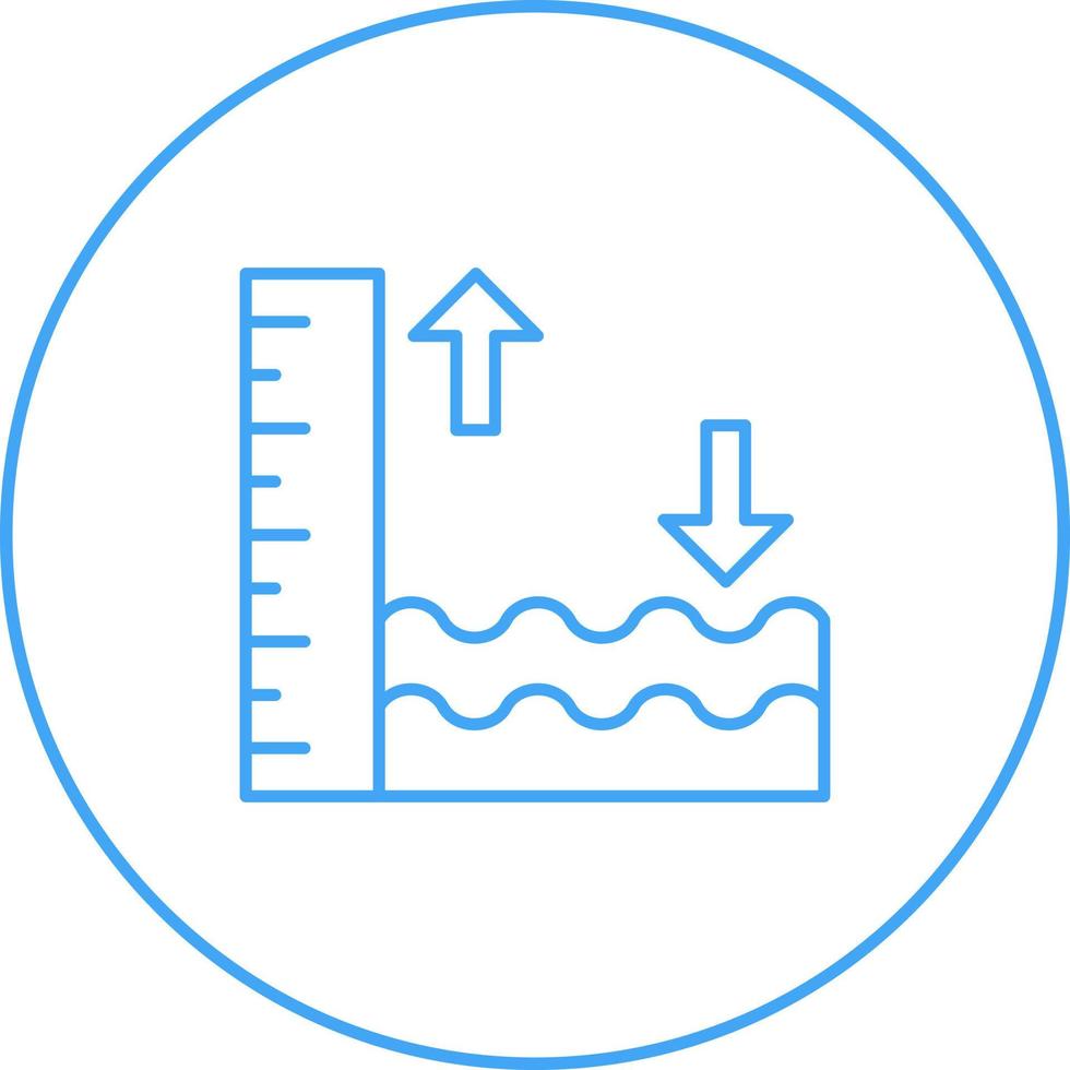 hög tidvatten vektor ikon