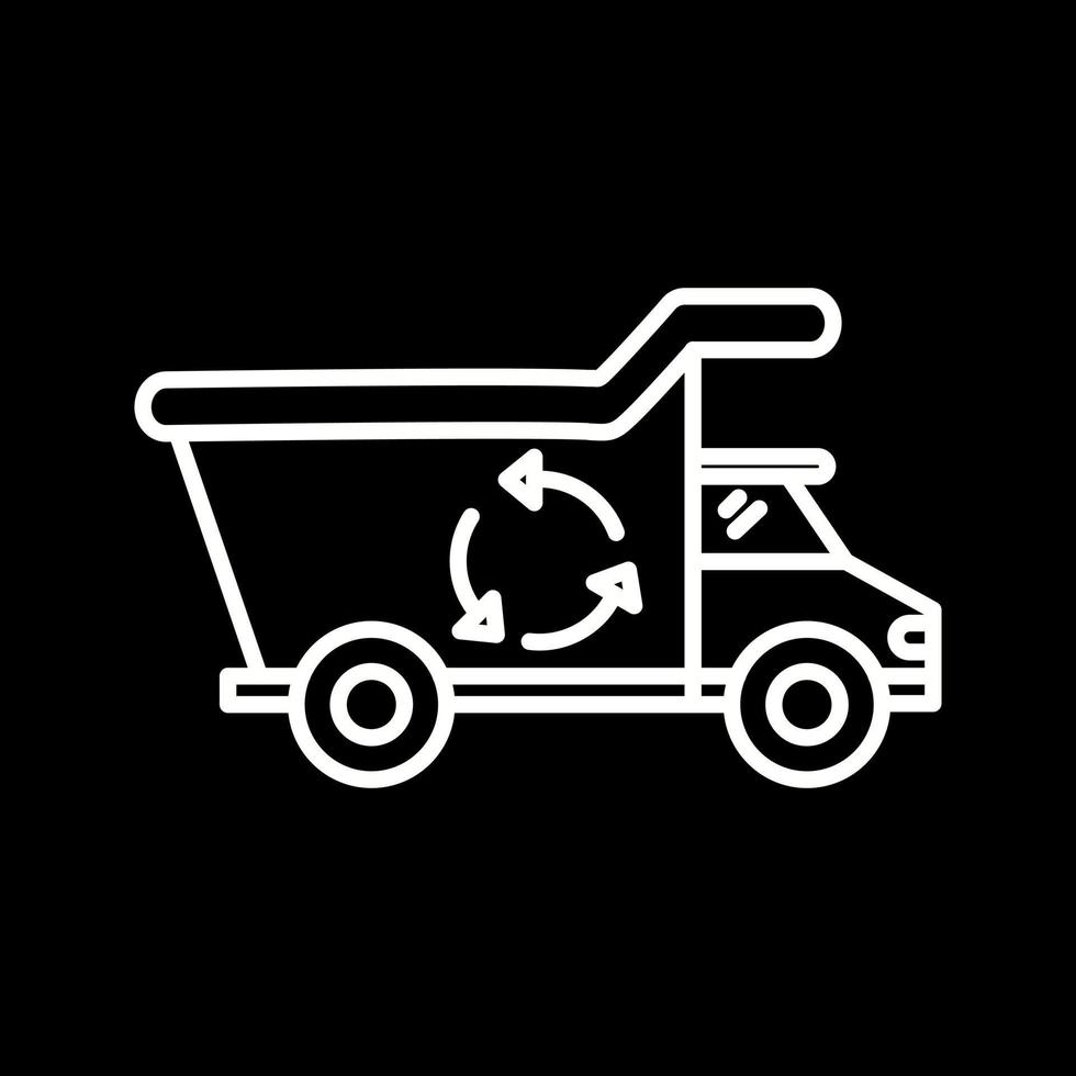 återvinning lastbil vektor ikon