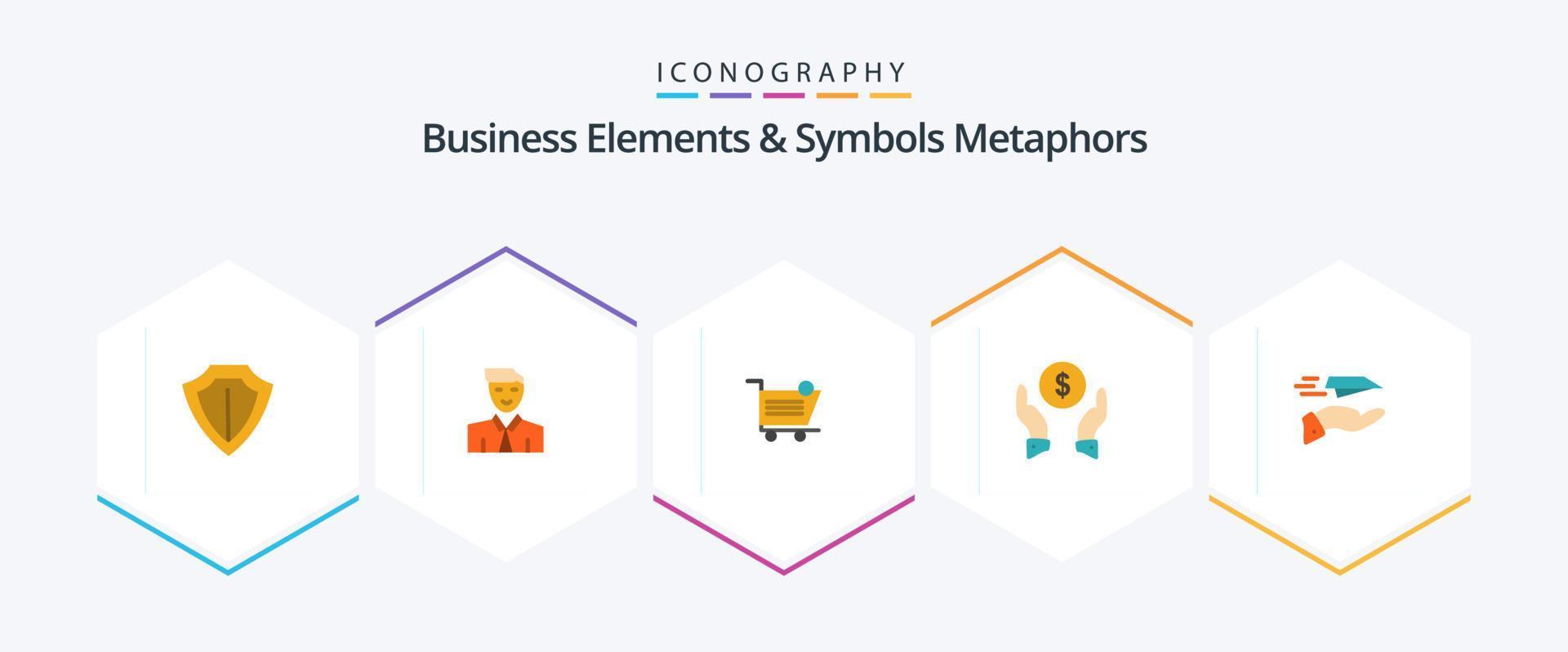 företag element och symboler metaforer 25 platt ikon packa Inklusive skydd. finansiera försäkring. avatar. försäkring. Artikel vektor
