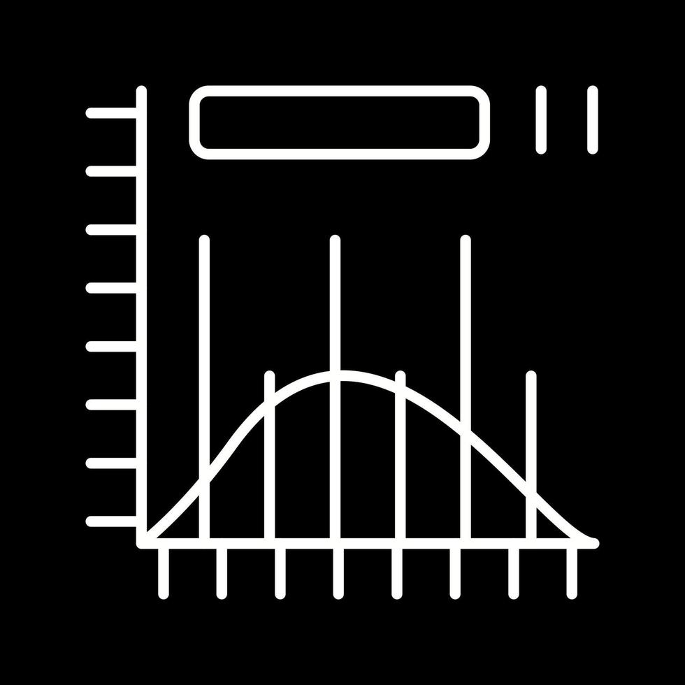 Histogramm-Vektorsymbol vektor