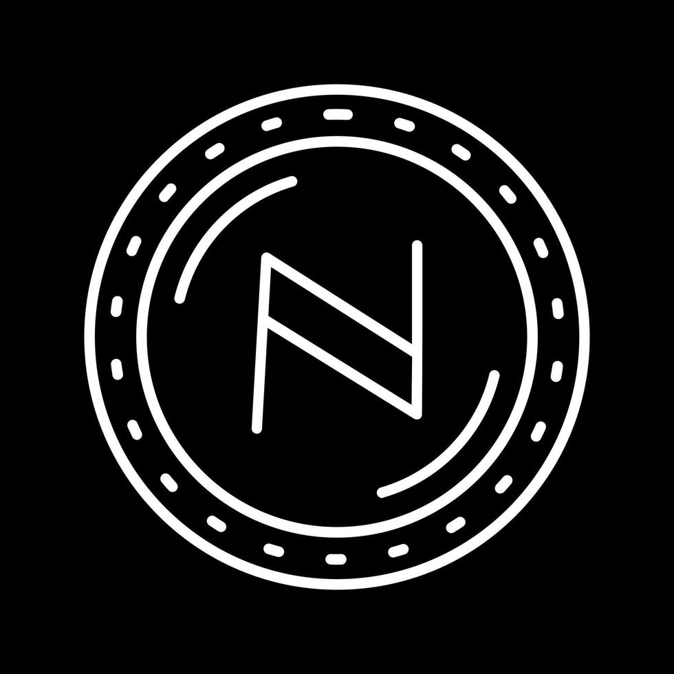 namecoin valuta vektor ikon