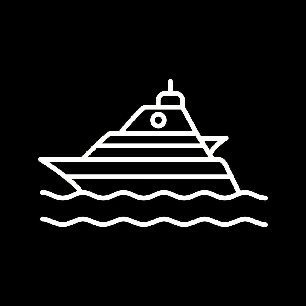 Yacht-Vektor-Symbol vektor