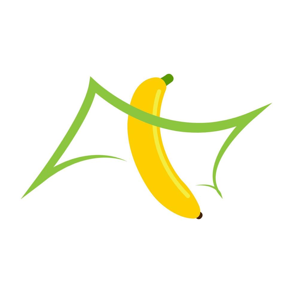 Bananen-Symbol-Illustrationsvektor vektor