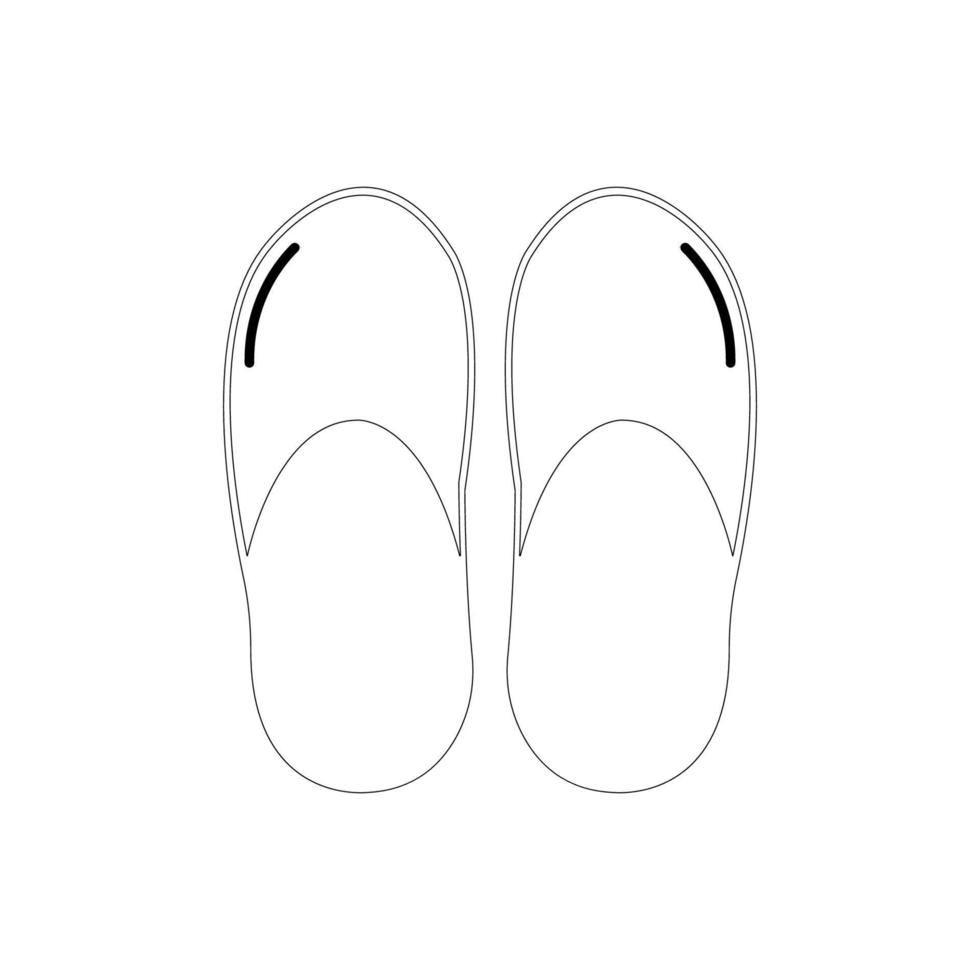 Sandalen-Symbol-Illustrationsvektor vektor