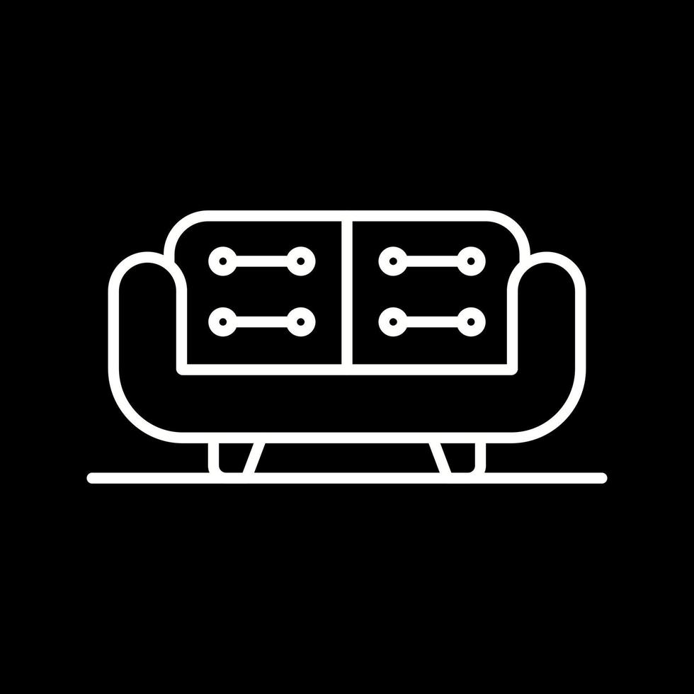 Sofa-Vektor-Symbol vektor