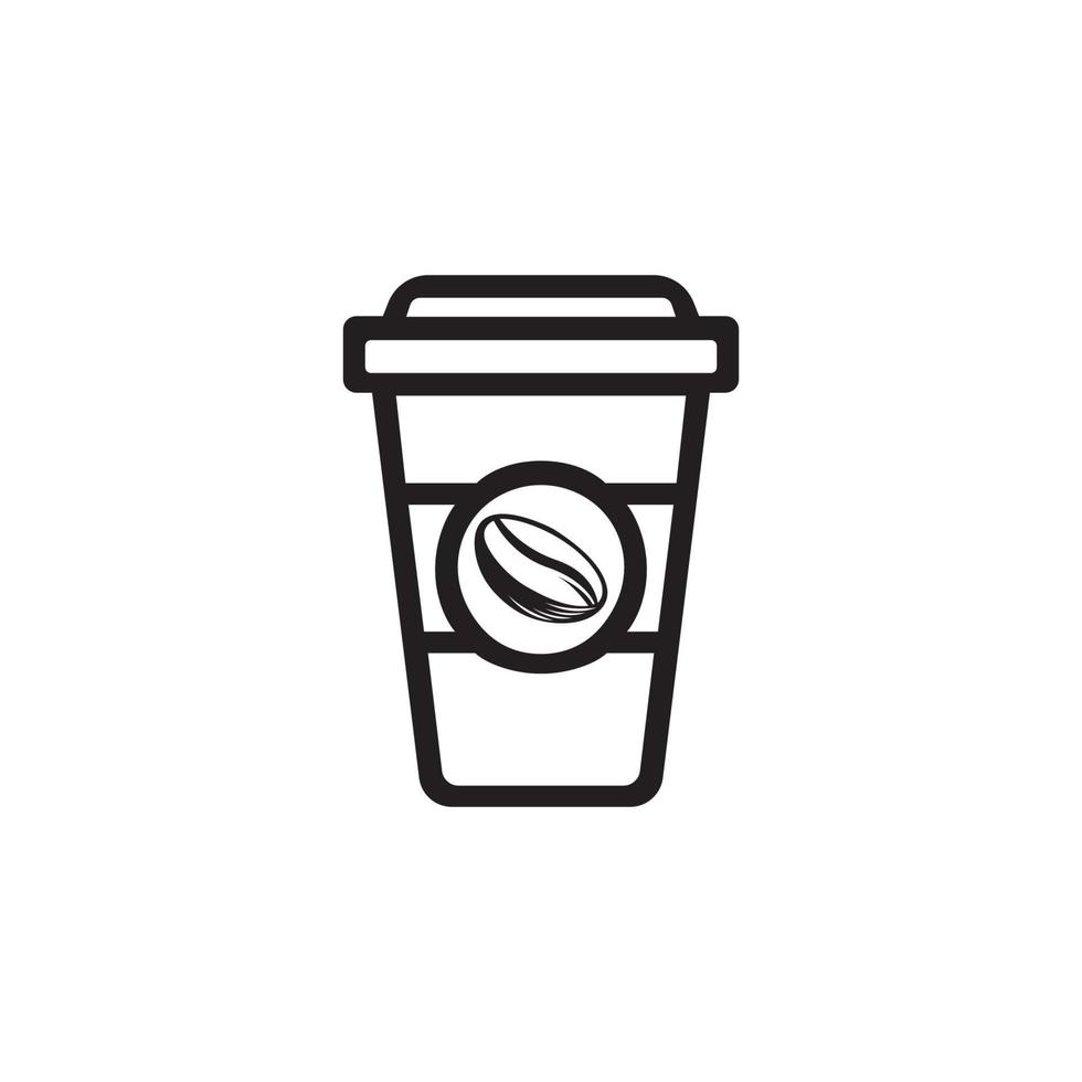 kaffe kopp ikon. vektor illustration logotyp