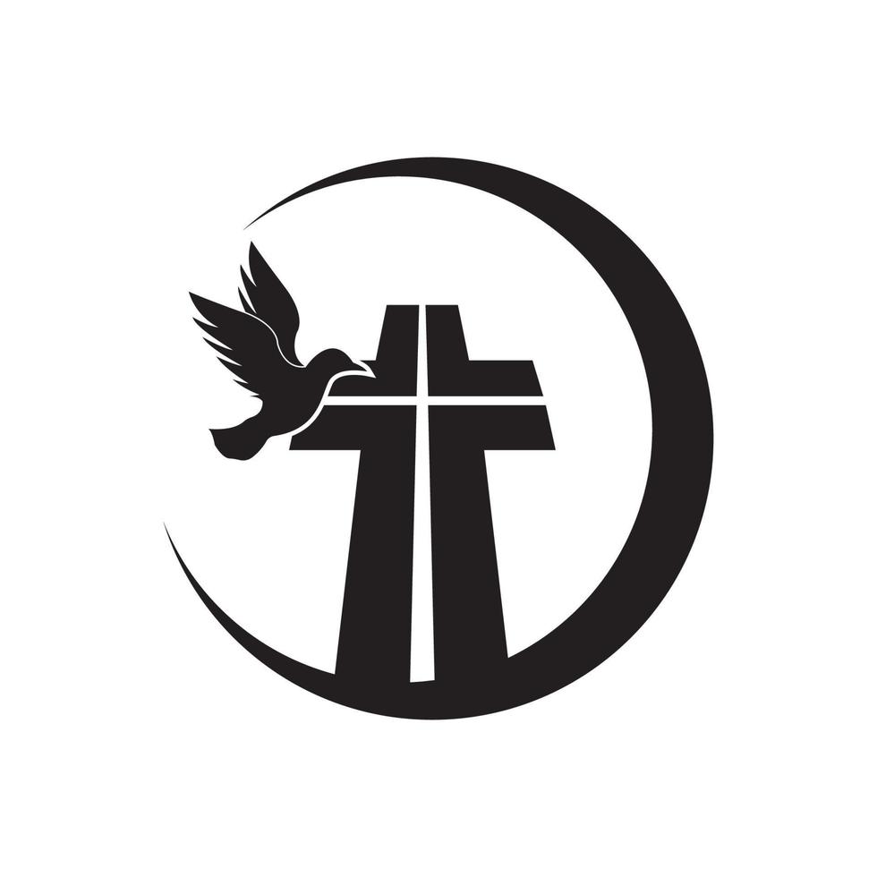 Kirche-Logo-Vorlage Vektor-Symbol-Illustration vektor