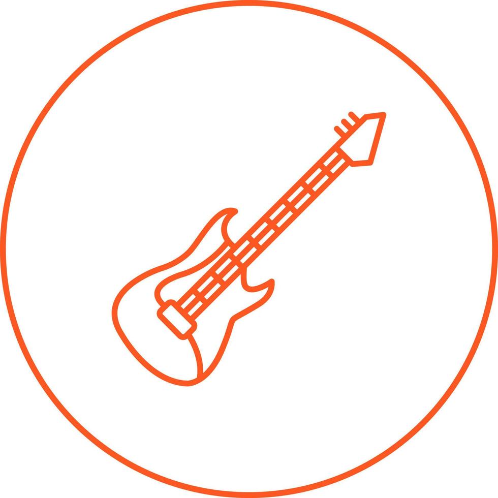 elektrisk gitarr vektor ikon