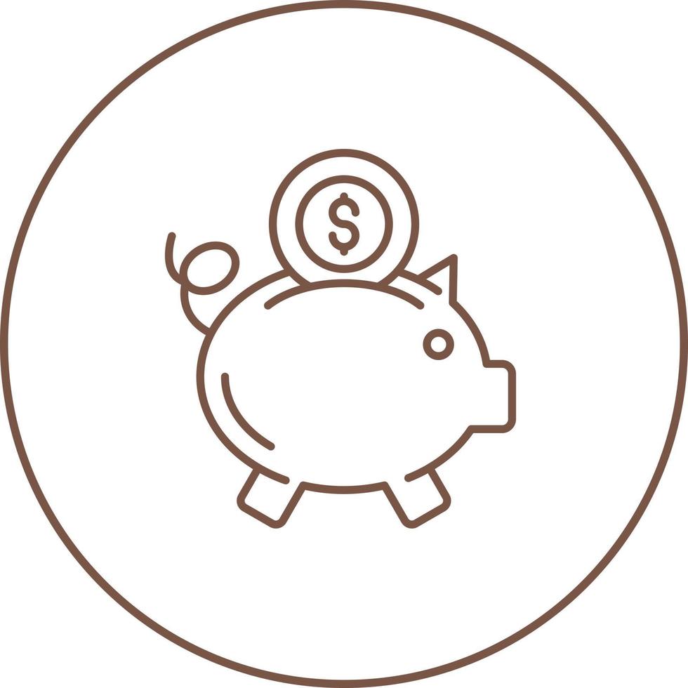 Sparschwein-Vektor-Symbol vektor