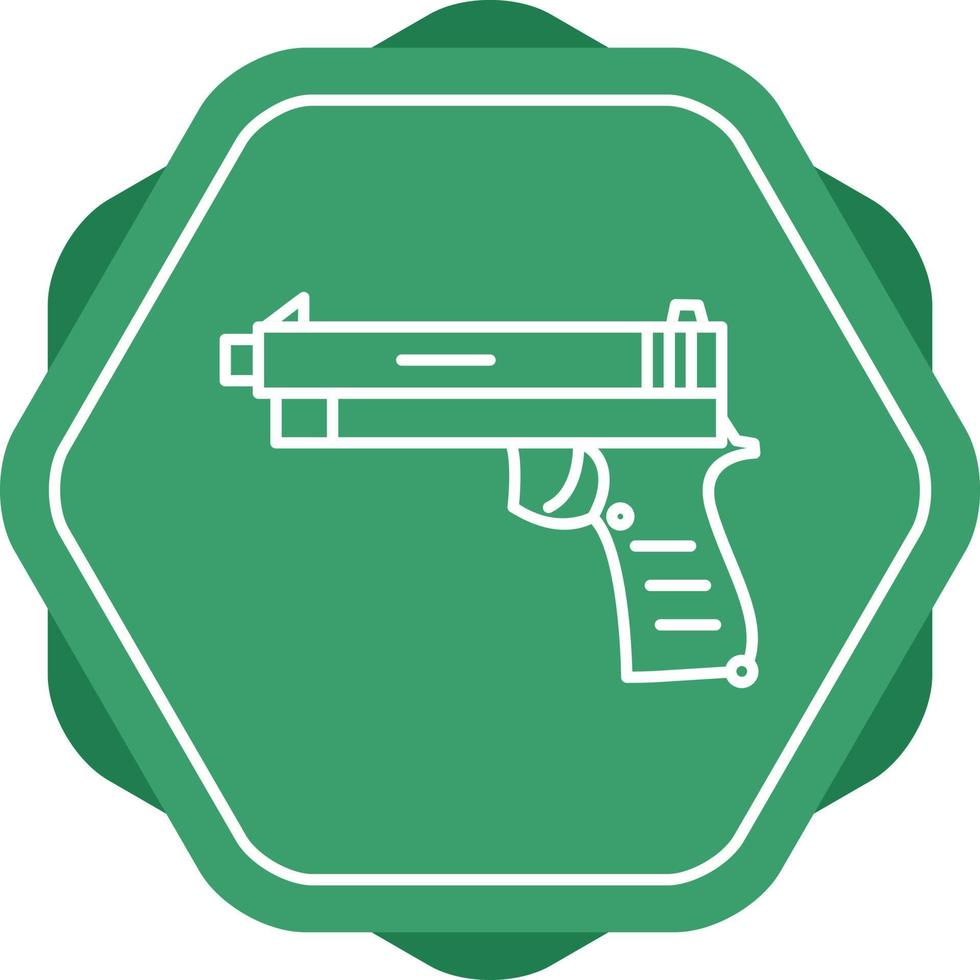 Symbol für die Pistolenlinie vektor