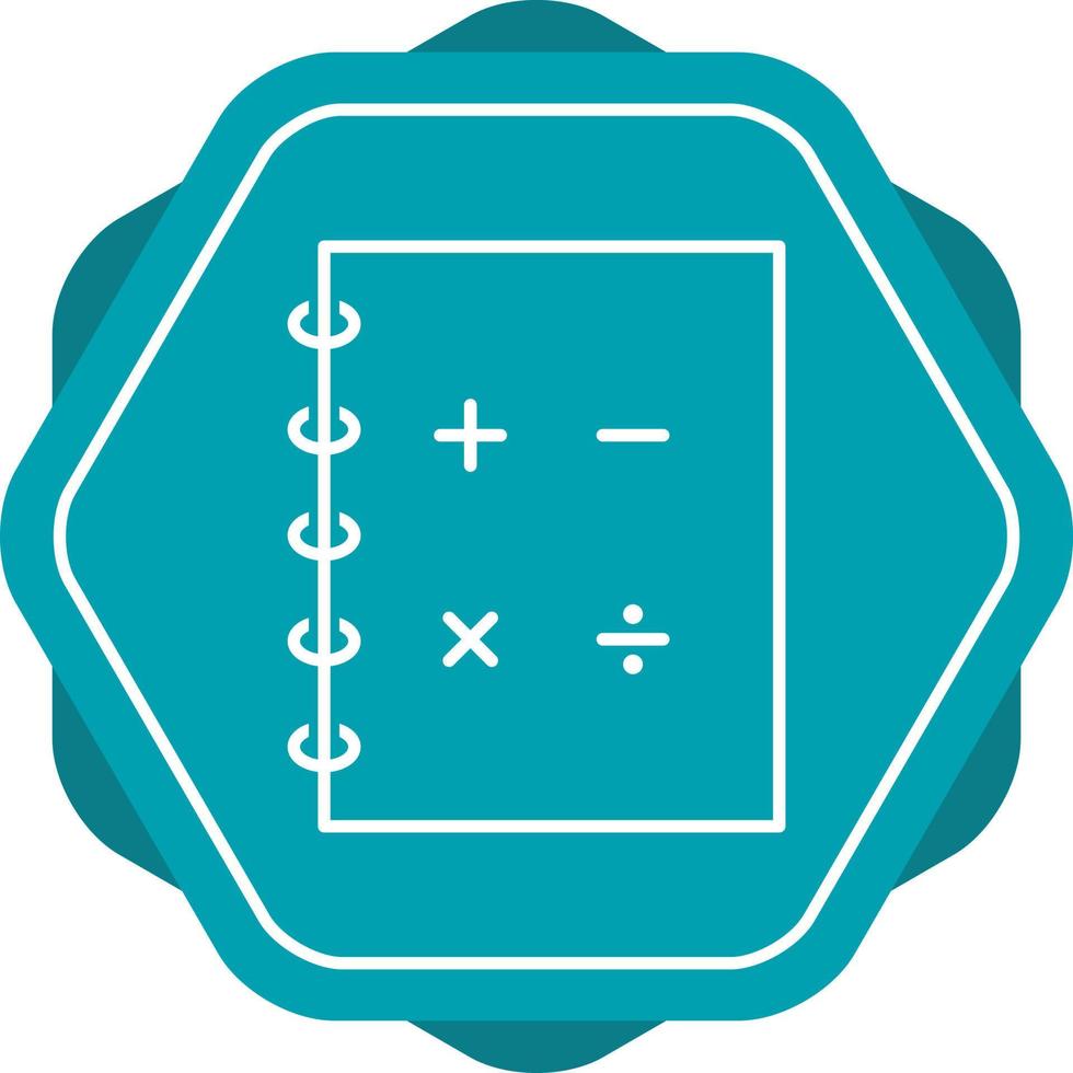 Symbol für die Mathematiklinie vektor