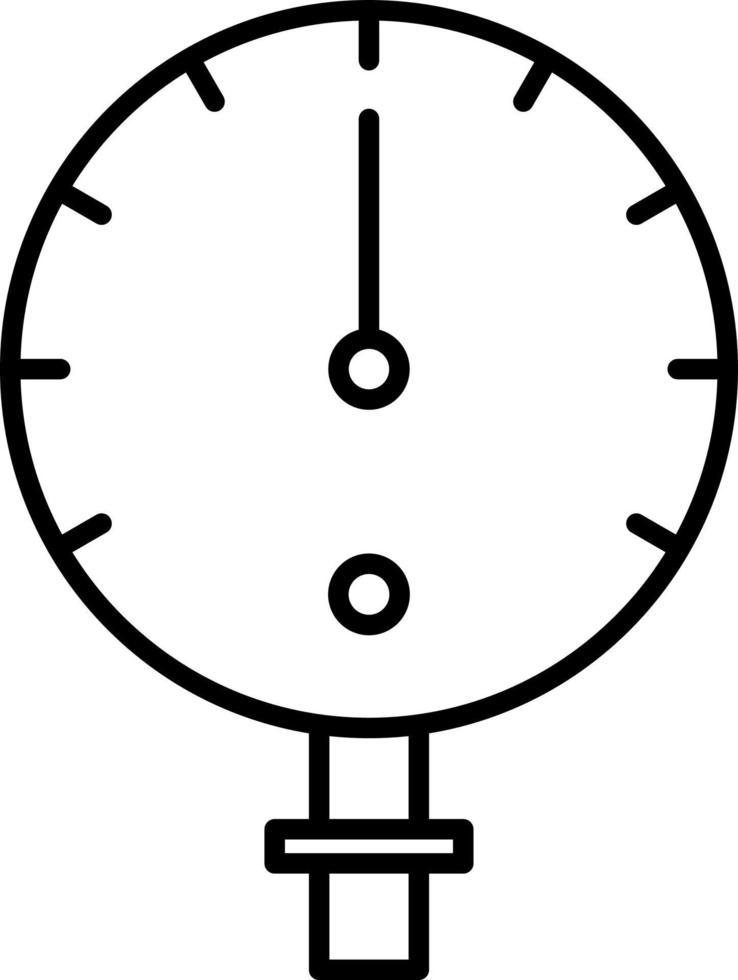 Manometer-Liniensymbol vektor