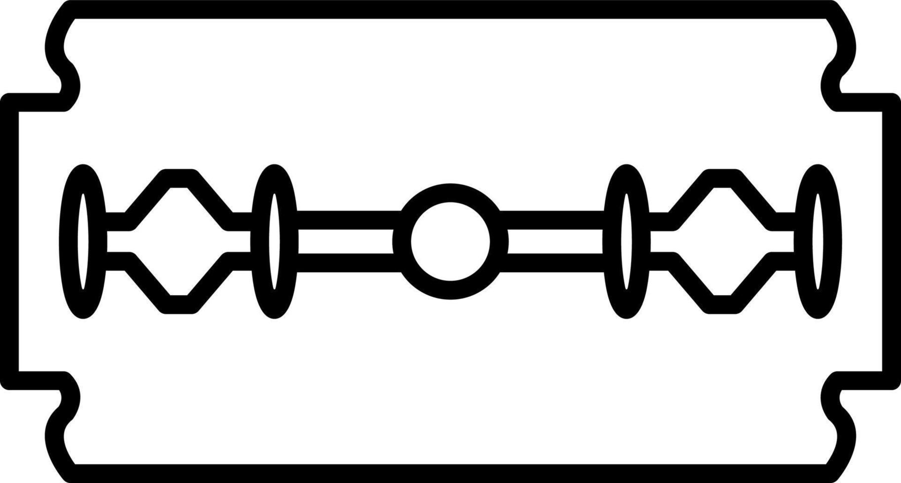 Symbol für die Rasierklinge vektor