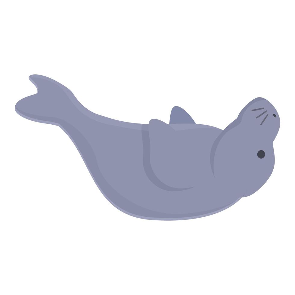 Dugong-Säugetier-Symbol-Cartoon-Vektor. Ozean-Baby vektor