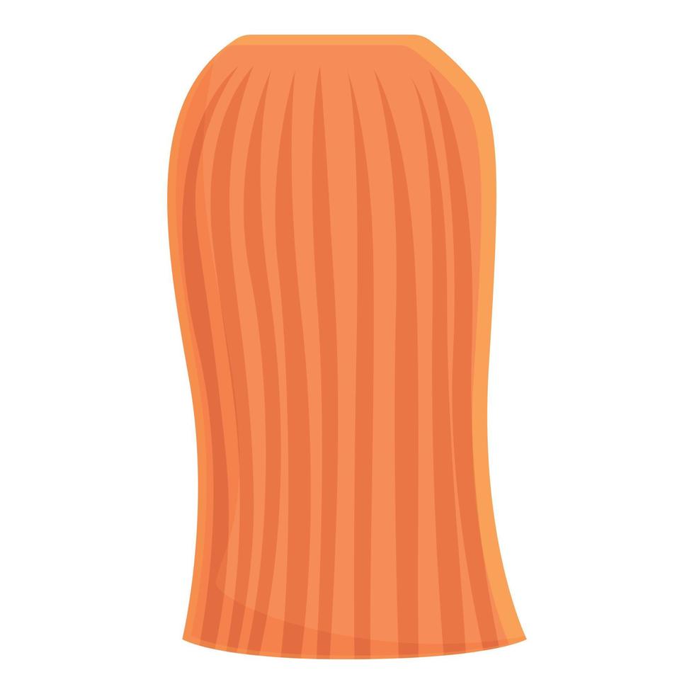 orange kjol ikon tecknad serie vektor. mini kvinna vektor