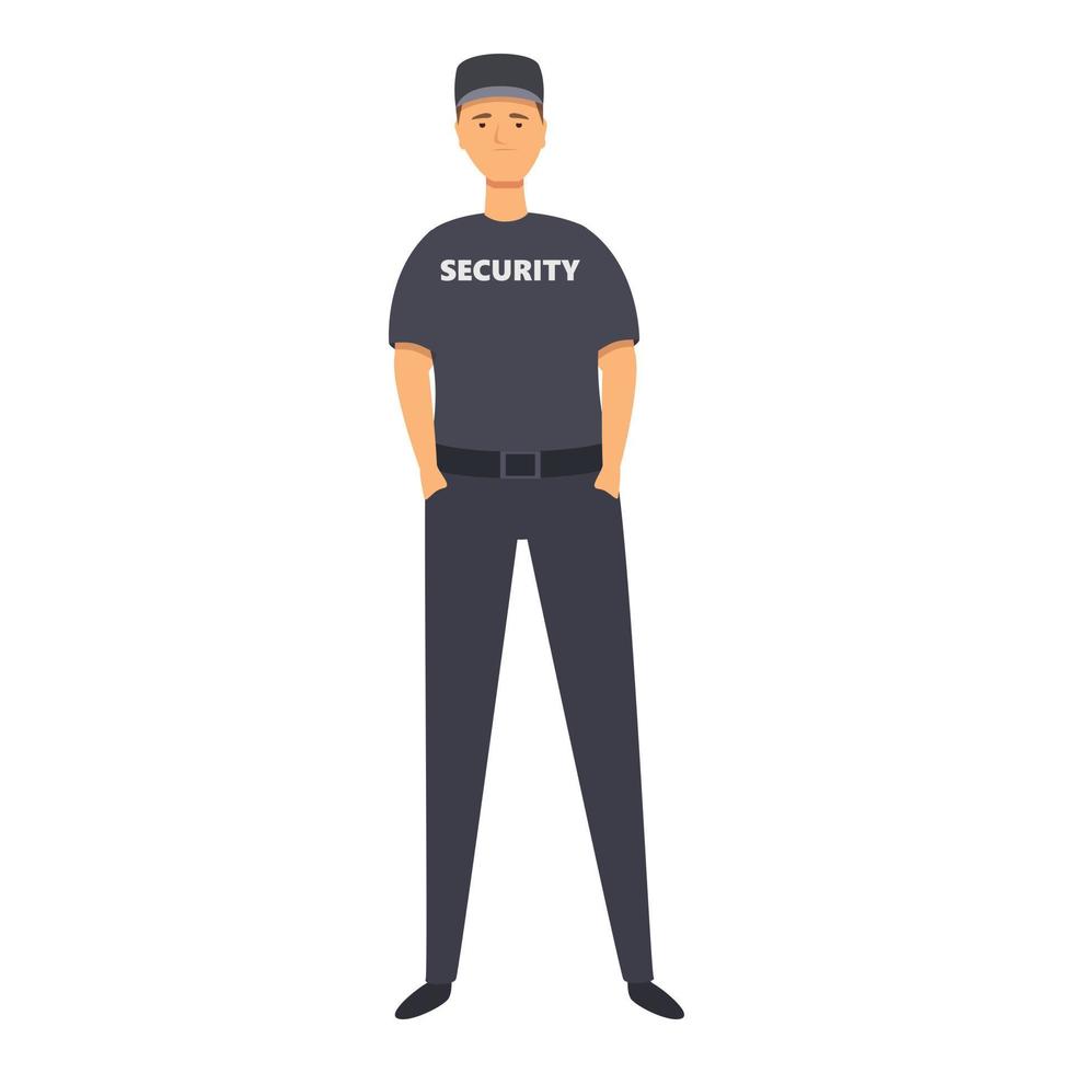 Guard-Shirt-Symbol Cartoon-Vektor. Polizist vektor