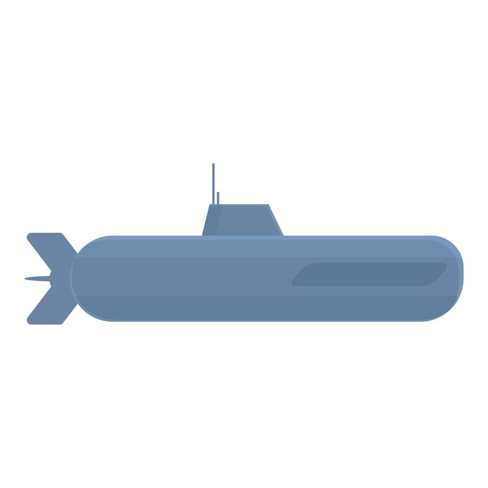 U-Boot-Symbol Cartoon-Vektor. Militärschiff vektor